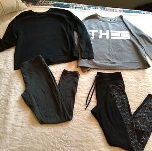 Athleisure Lot: (2) Tops & (2) Pants